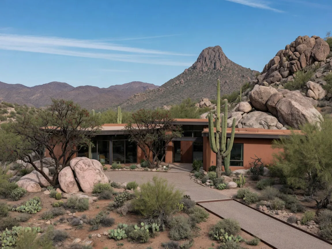 Pinnacle Peak area raw desert estate with mountain views in Scottsdale Arizona