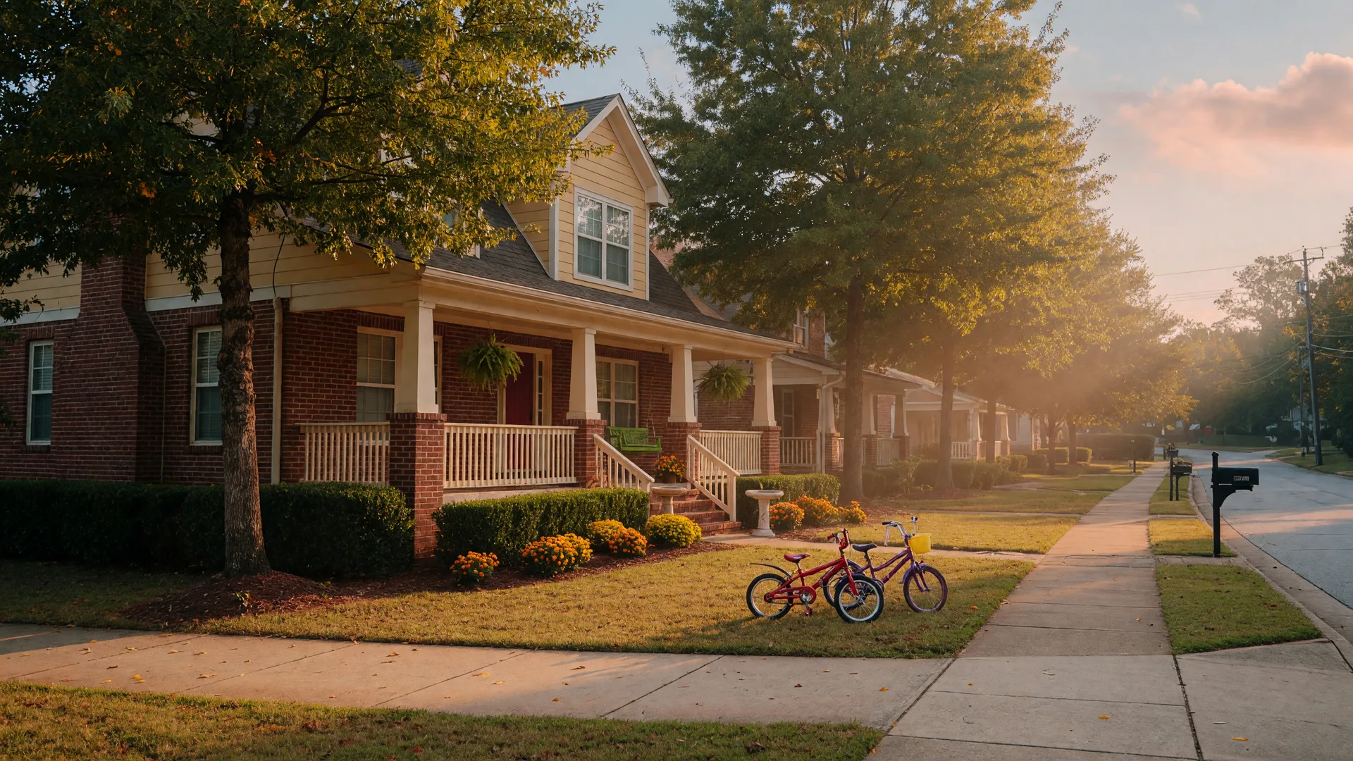 family-friendly Lilburn home with porch