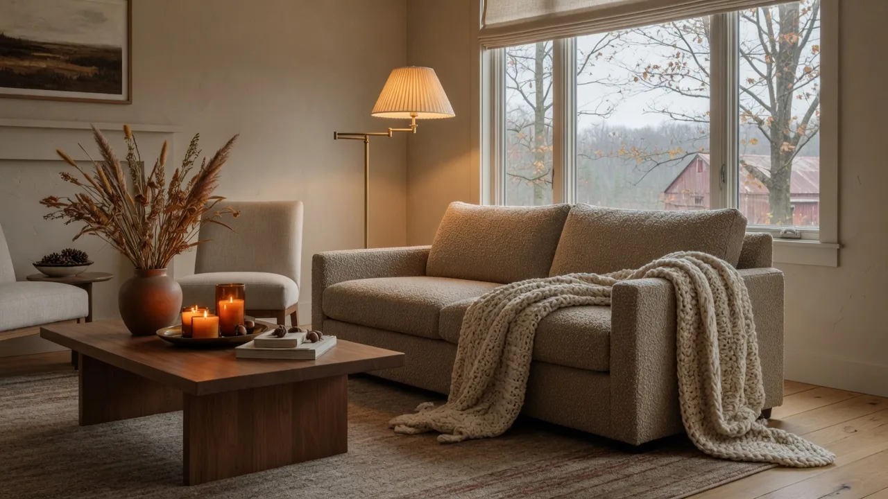Fall Interior Design Trends for Michigan Homes: Warm Neutrals, Texture, and Cozy Lighting