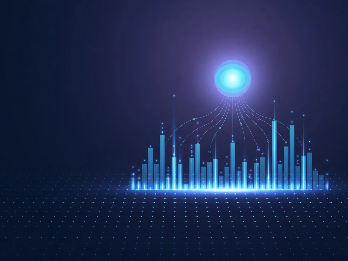 Electric blue waveform visual of an AI voice engine
