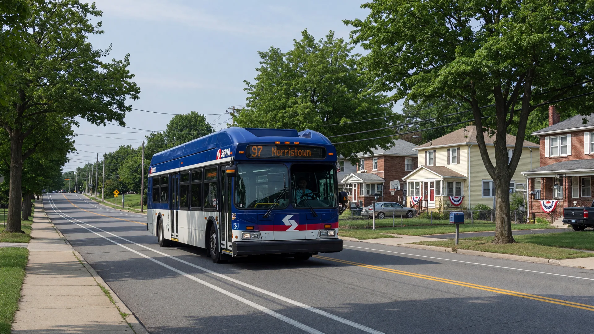 SEPTA bus route in Conshohocken