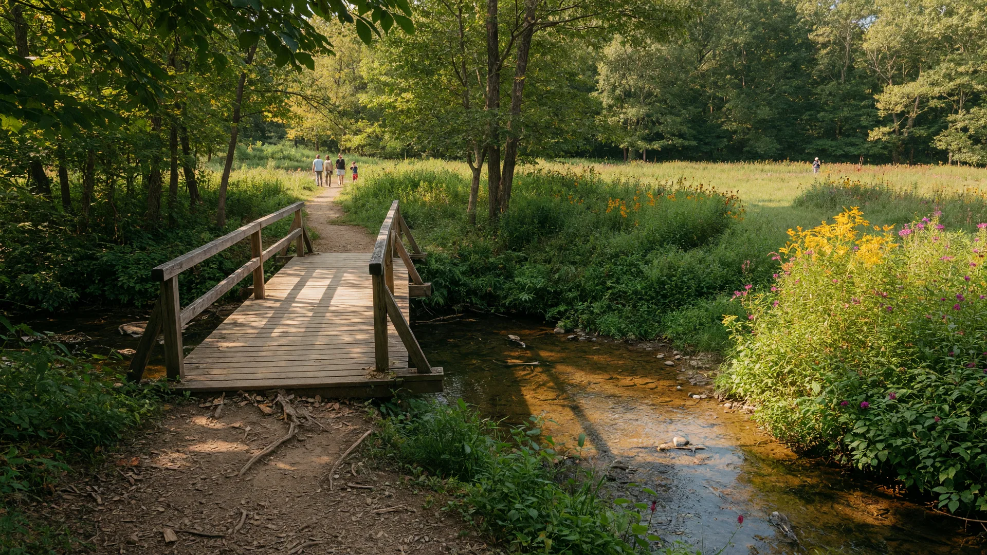 Trails,and preserved woodlands near Willistown Township