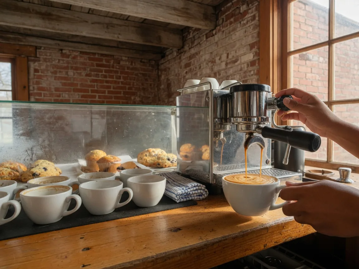 Every independent coffeehouse in Habersham County, compared: Demorest's two counters, Clarkesville's four rooms, Cornelia's cafe, and the Sautee crossroads staple.