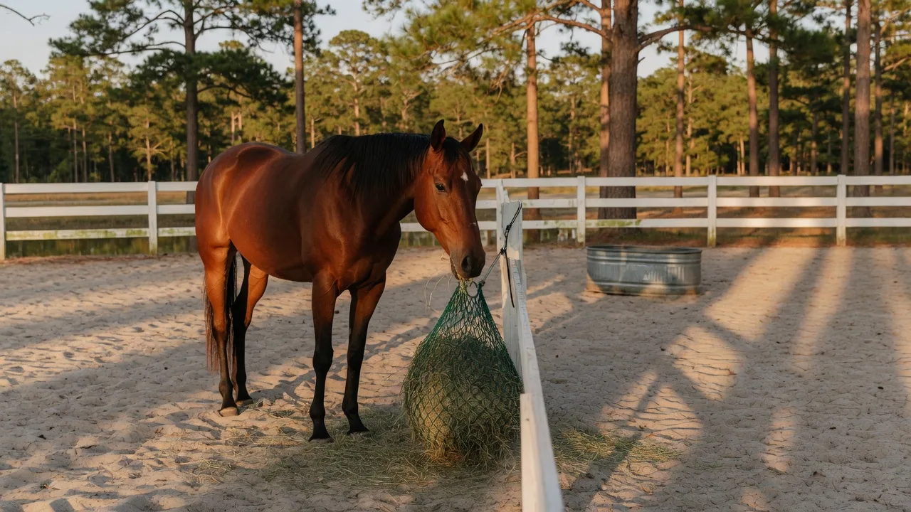 Photo: Equine Nutrition and Feeding in Aiken's Sandhills: Hay, Pasture, and Supplements for Carolina Horse Country — Aiken SC horse property