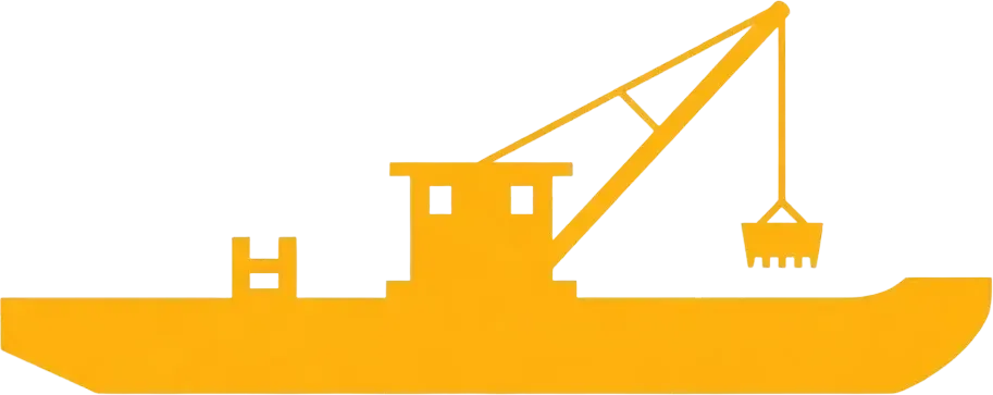 Eastern Dredging Company boat logo