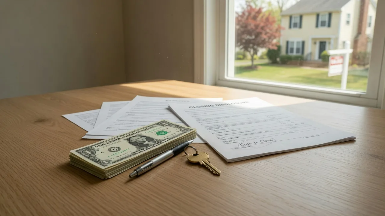FHA loan documents with down payment assistance and seller concessions at a Texas closing