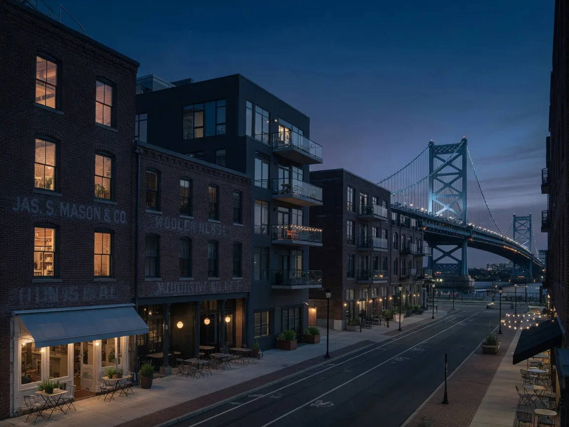 Northern Liberties at blue hour