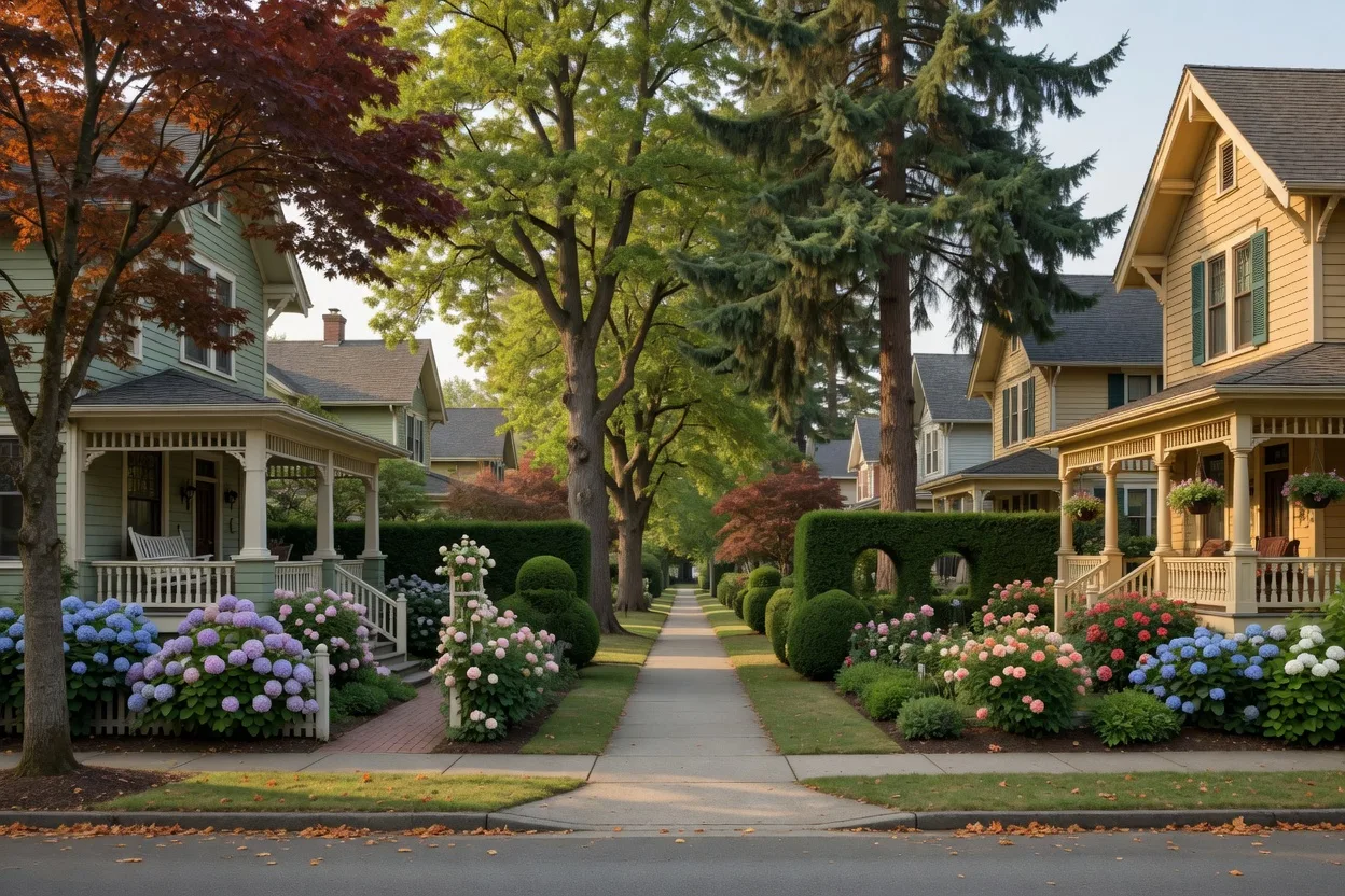 Heritage homes on a leafy Victoria street