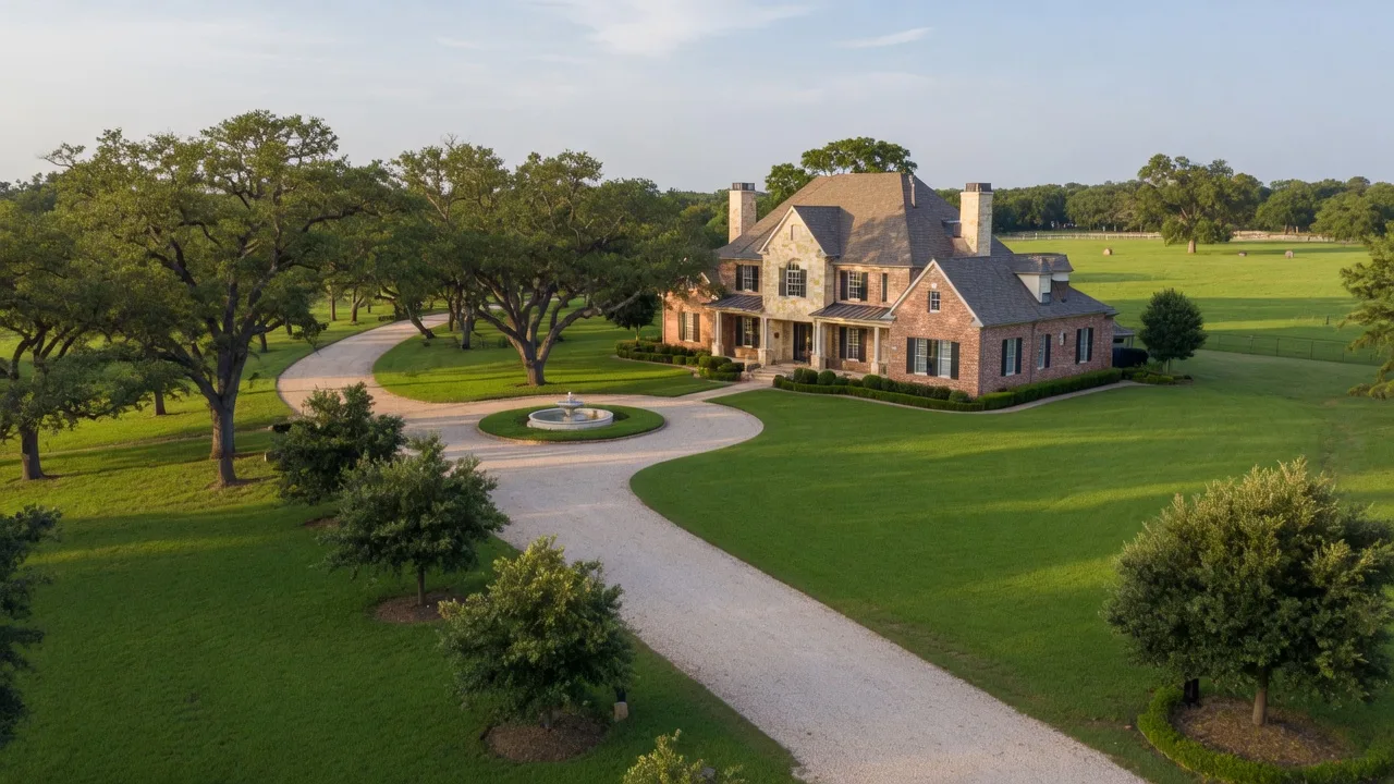 Homes and streetscapes in Fairview, Texas