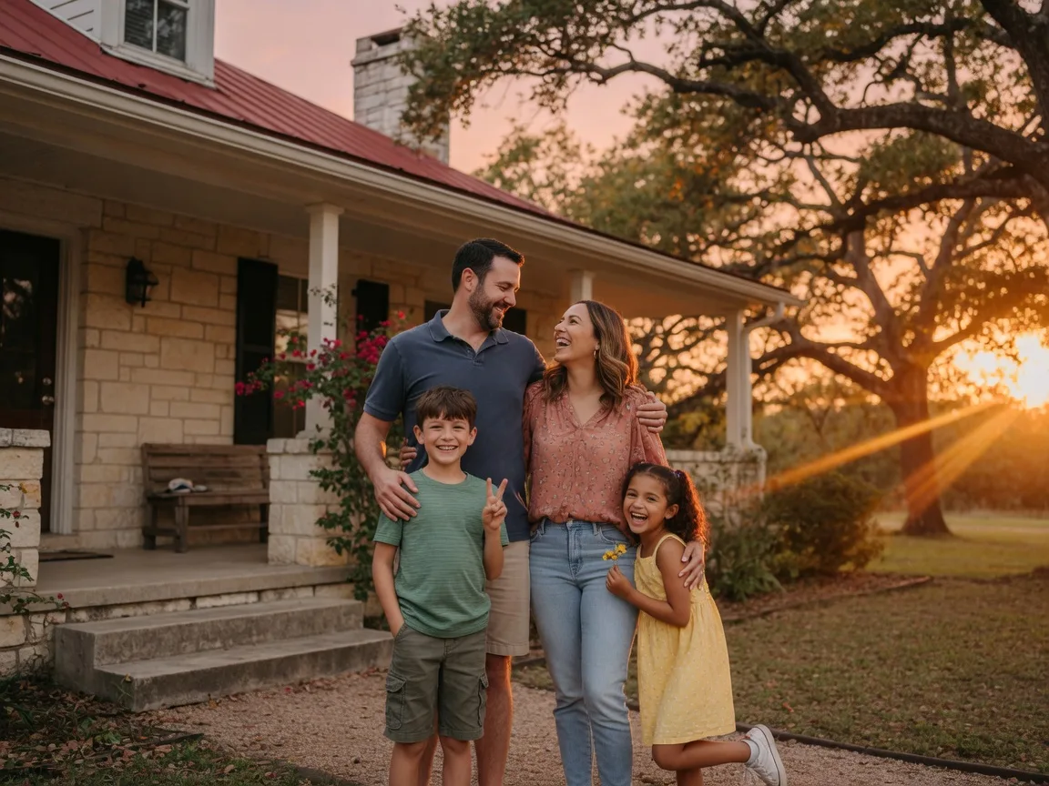 California family who relocated to the Texas Hill Country