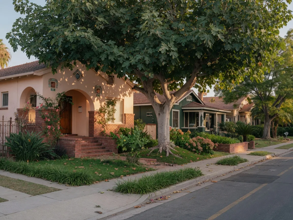 A classic 1930s Fresno home beneath a towering fig tree
