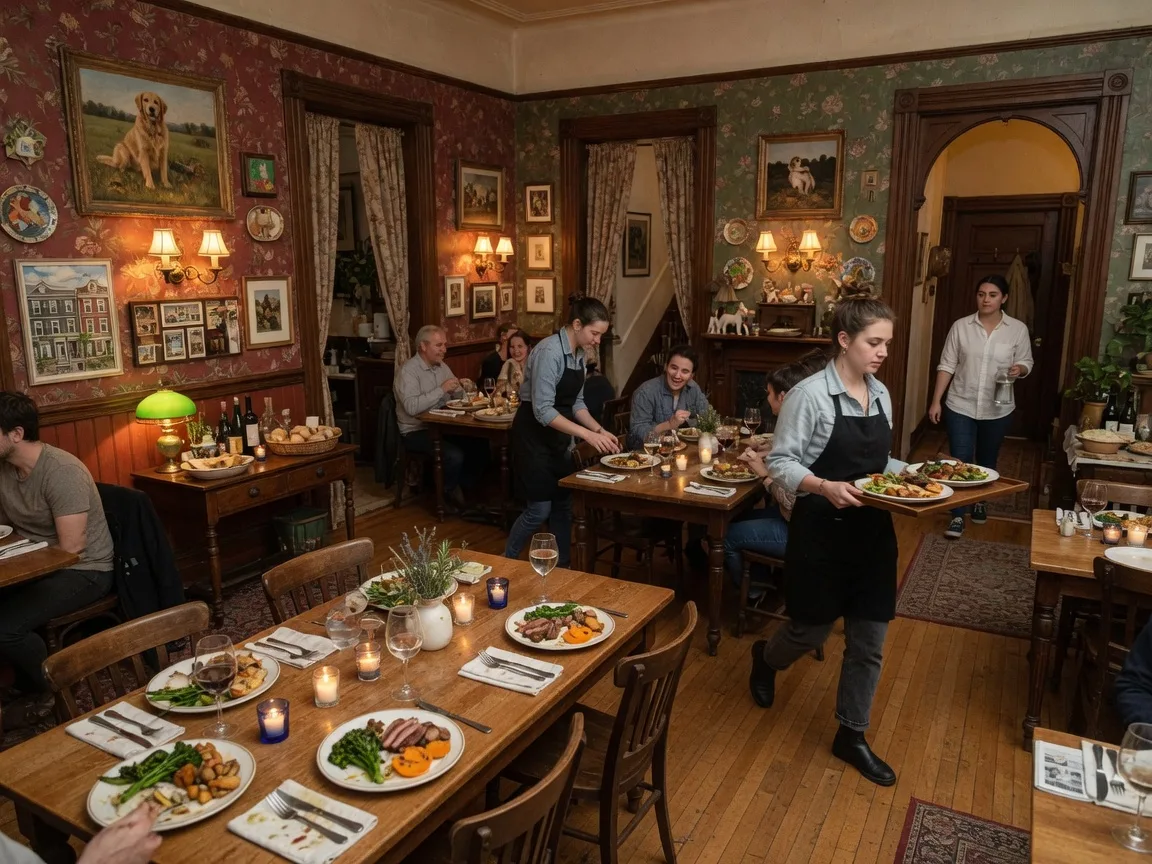 White Dog Cafe historic Victorian restaurant in University City