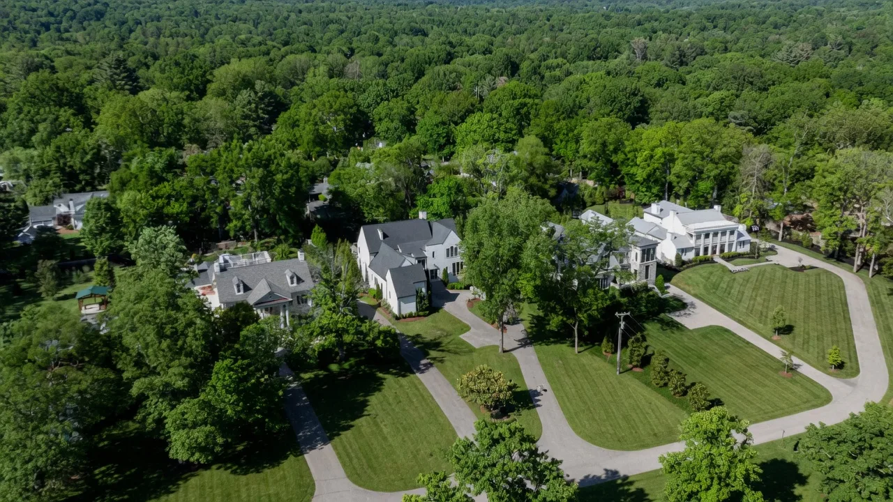 Green Hills Nashville neighborhood aerial