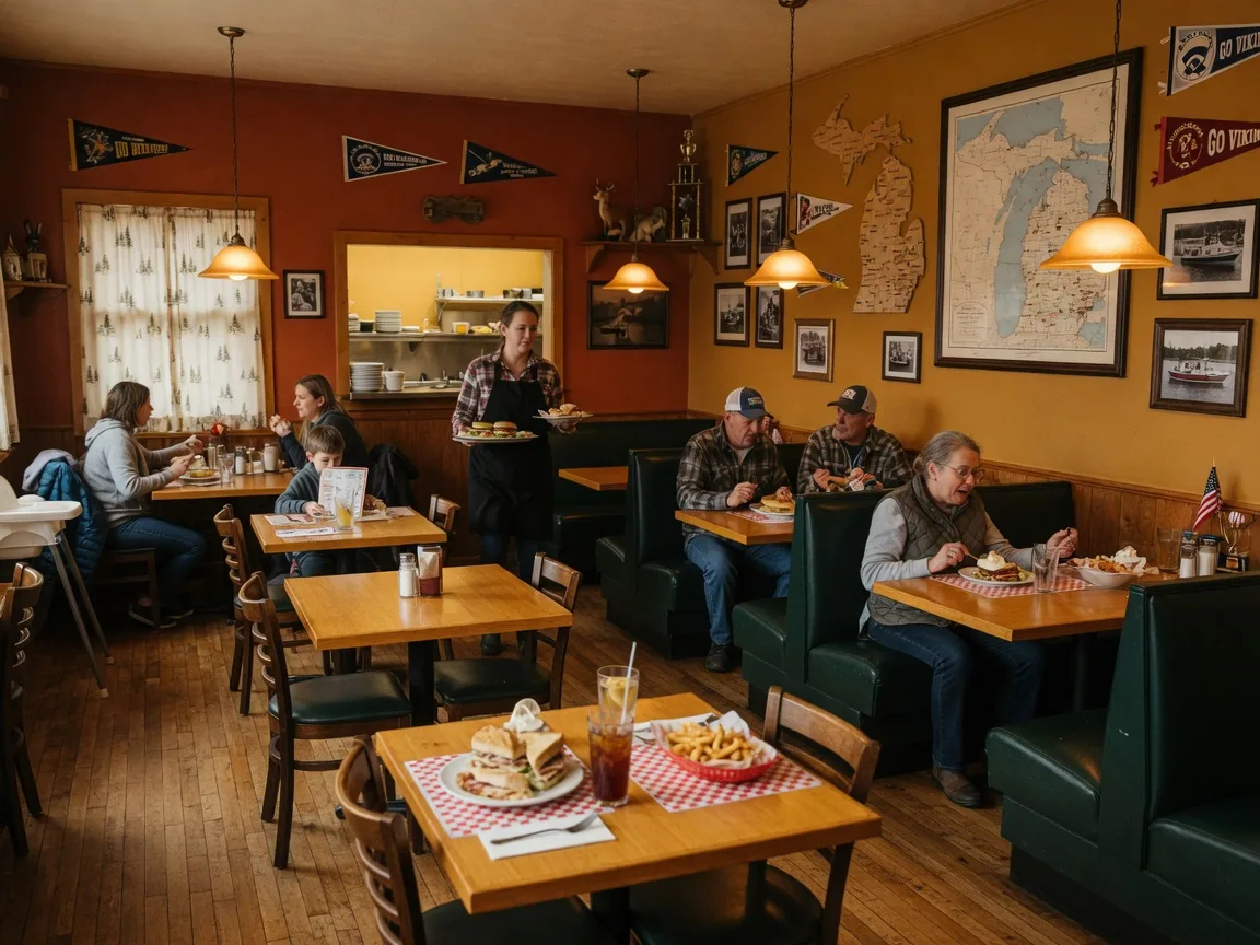 Interior of Falcon's Nest Family Dining in Columbiaville