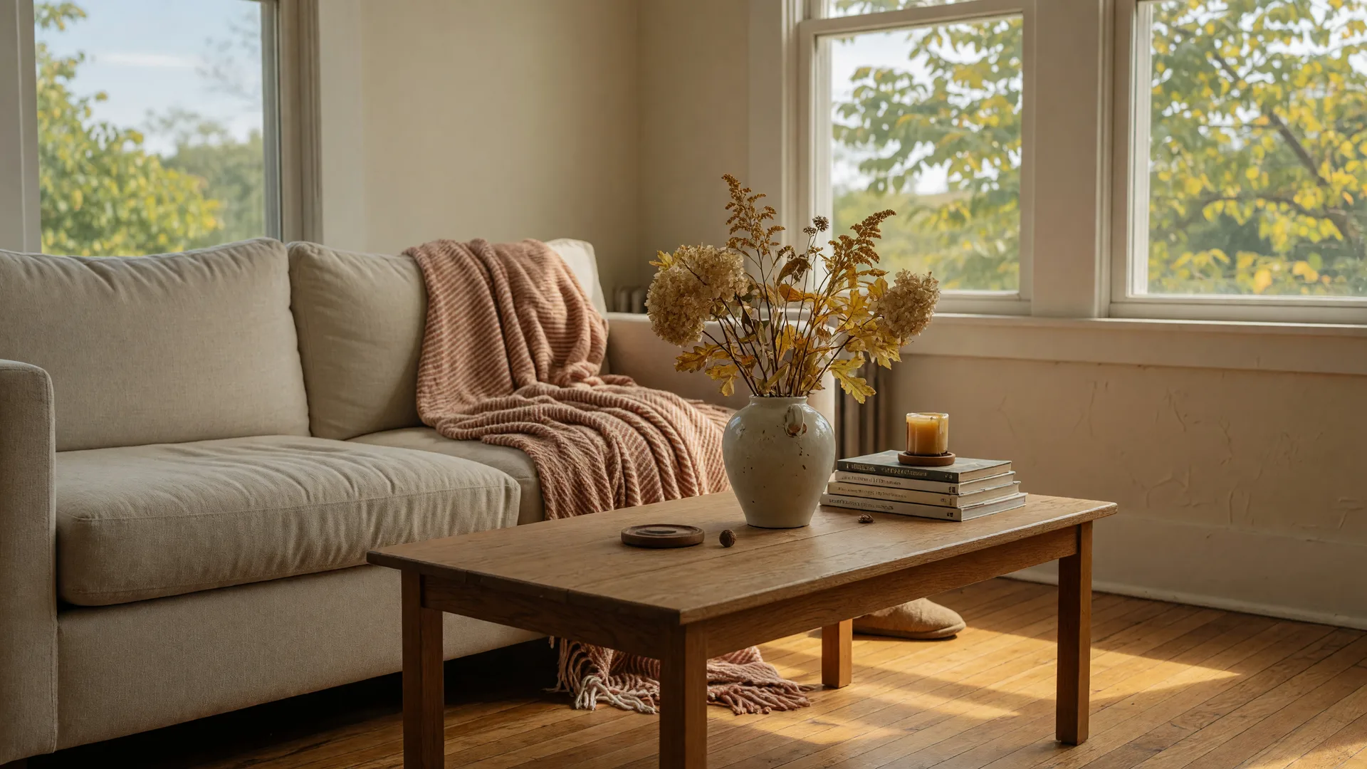 Cozy Michigan fall interior decor