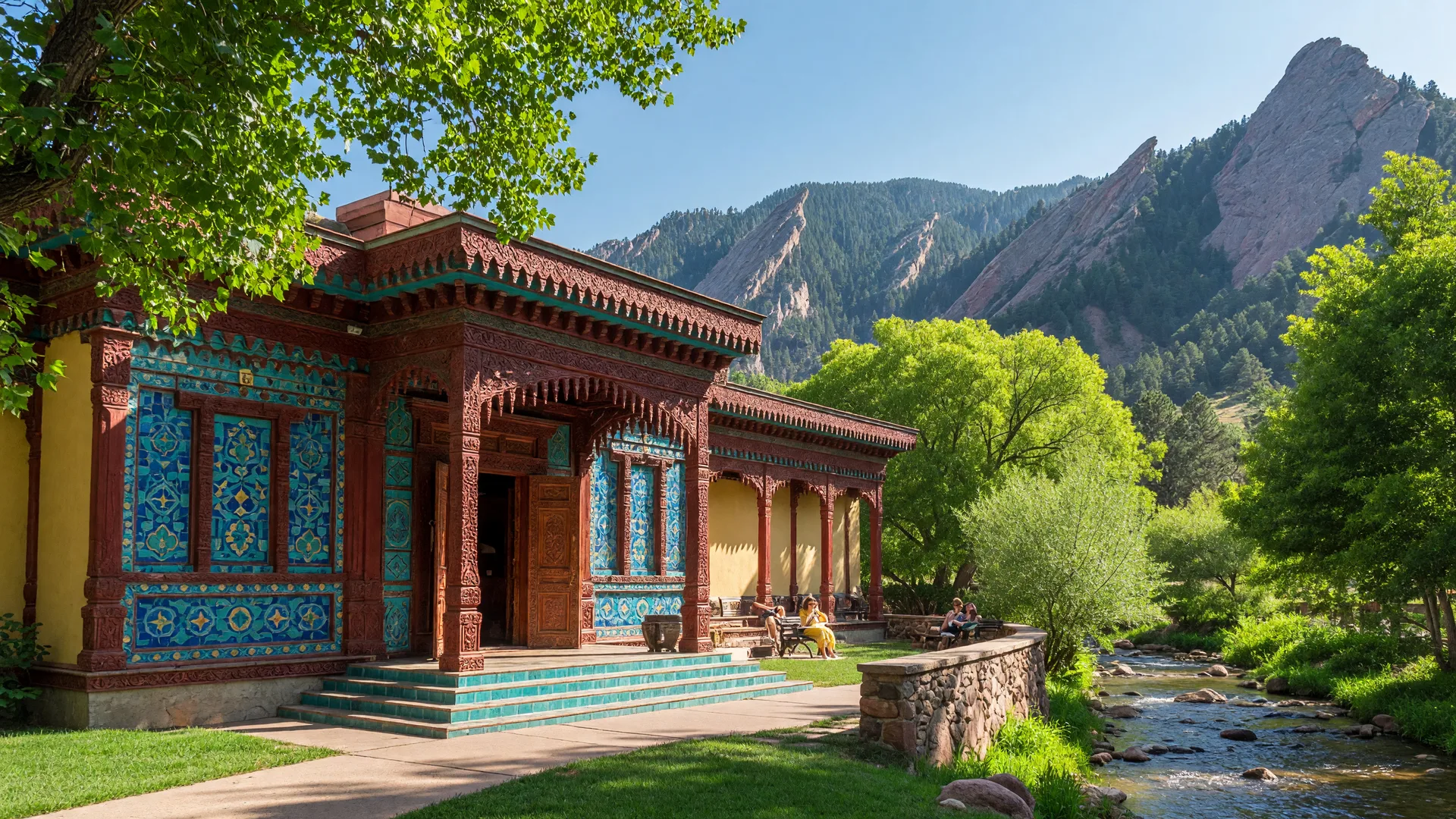 Boulder Dushanbe Teahouse exterior in Boulder Colorado