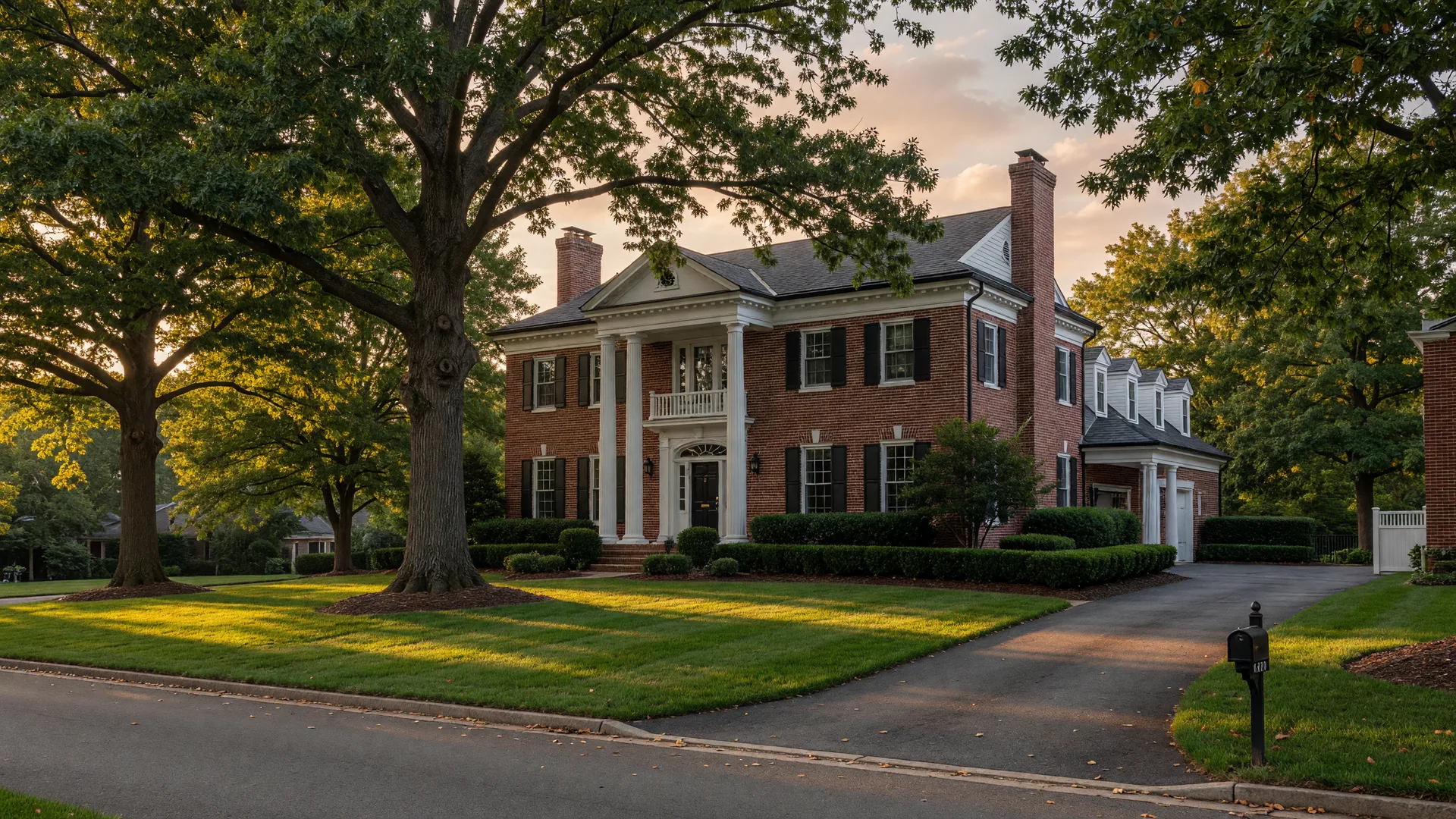 Stately brick colonial home in McLean, Virginia