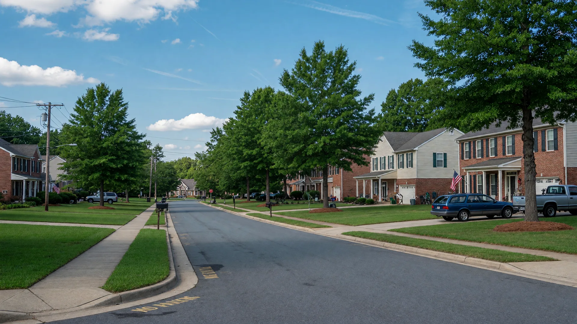Bald Eagle Hills Garrisonville Virginia established single-family neighborhood with two-story homes on large lots and mature trees