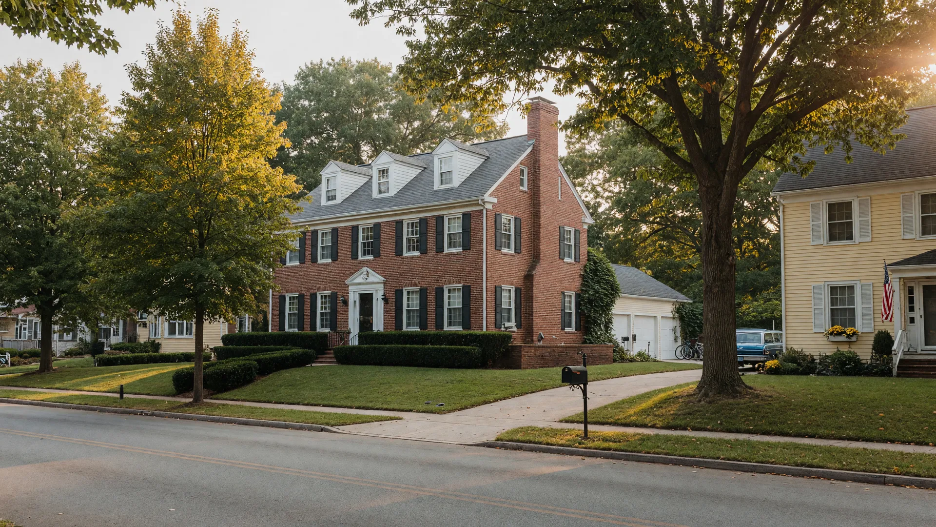 Mid-century Colonial home on a quiet tree-lined street in the Stanwick Glen neighborhood of Moorestown