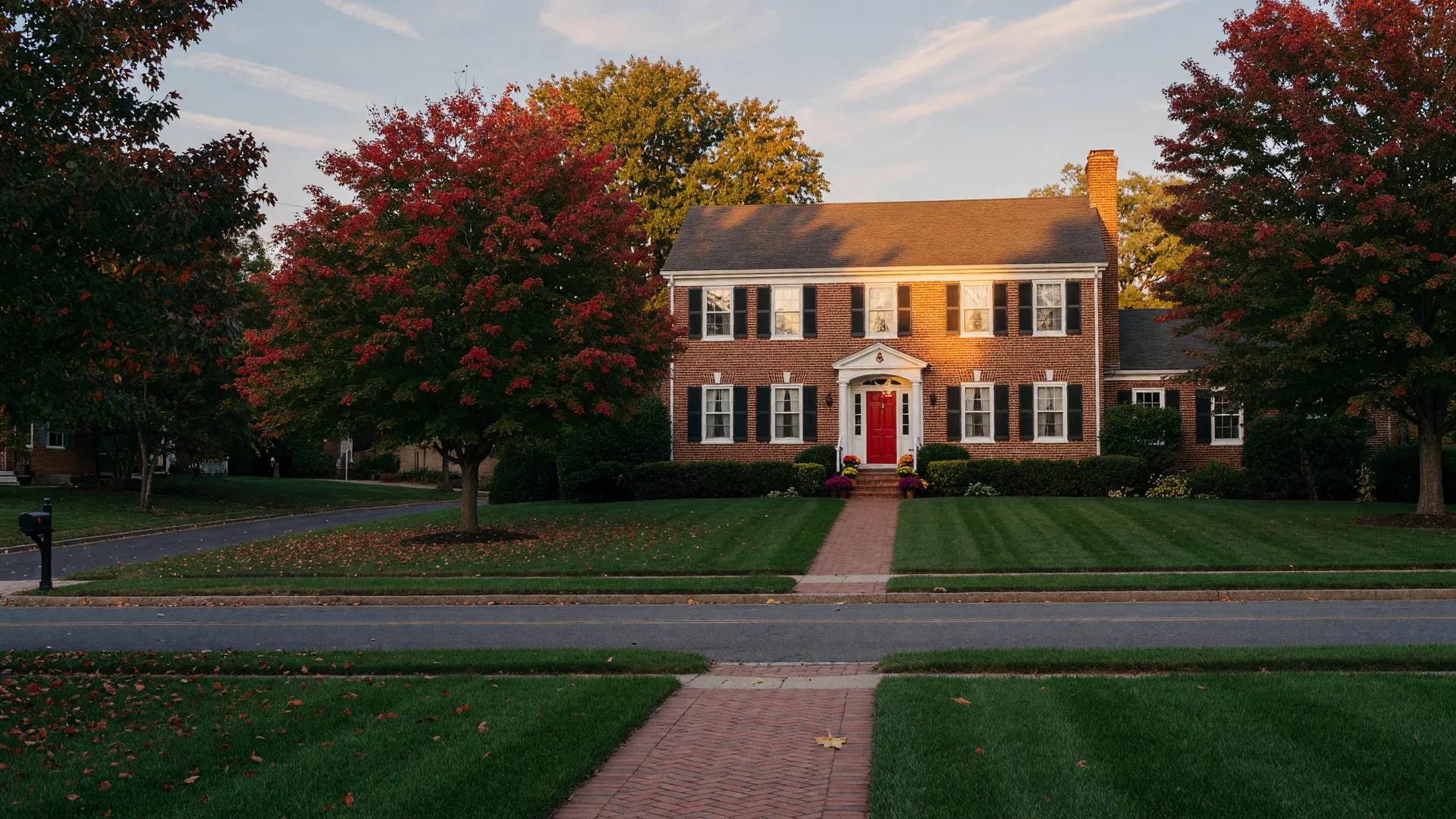 A Fredericksburg VA colonial home in early fall light, ready to sell now or later