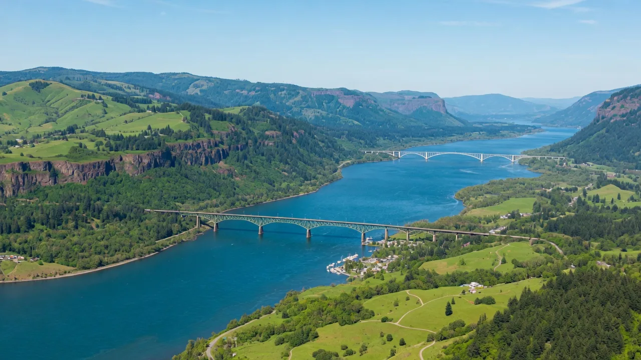 Columbia River between Oregon and Washington