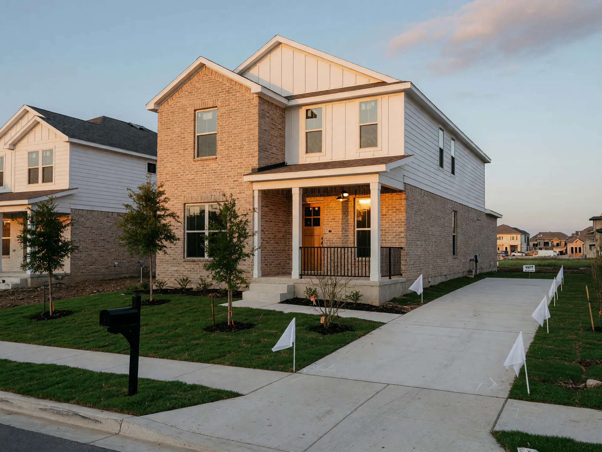 A newly built family home in a San Antonio neighborhood