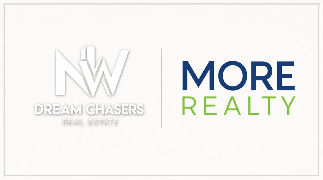 NW Dream Chasers Real Estate and MORE Realty logo lockup