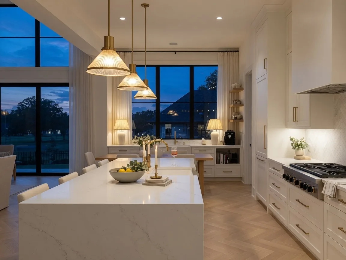 Bright renovated kitchen in a Georgia home