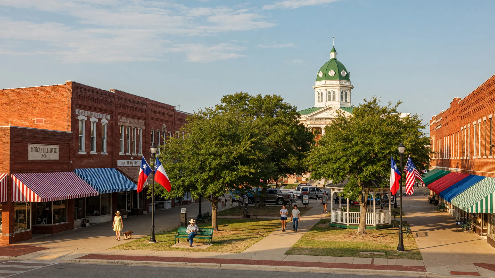 Homes and streetscapes in Celina, Texas