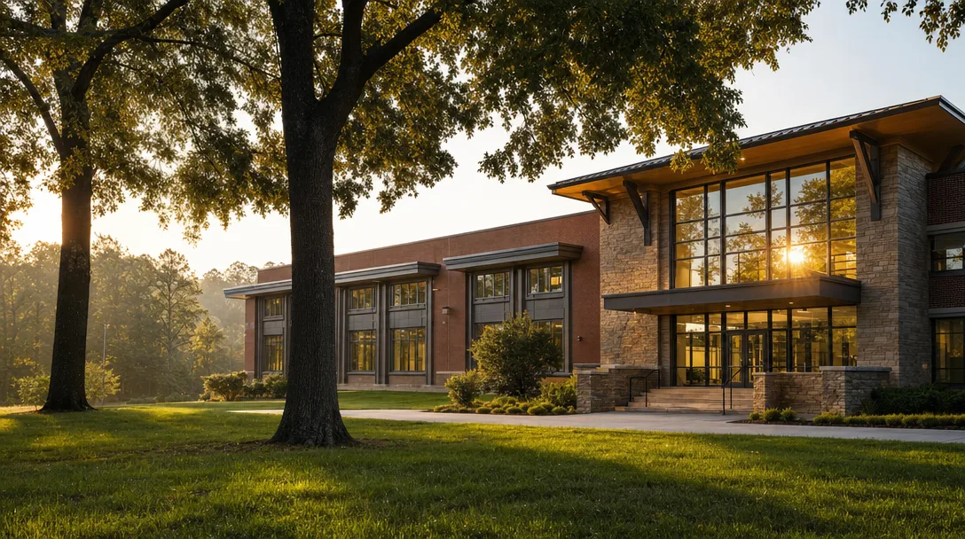 School building in Braselton Georgia serving the Chateau Elan community