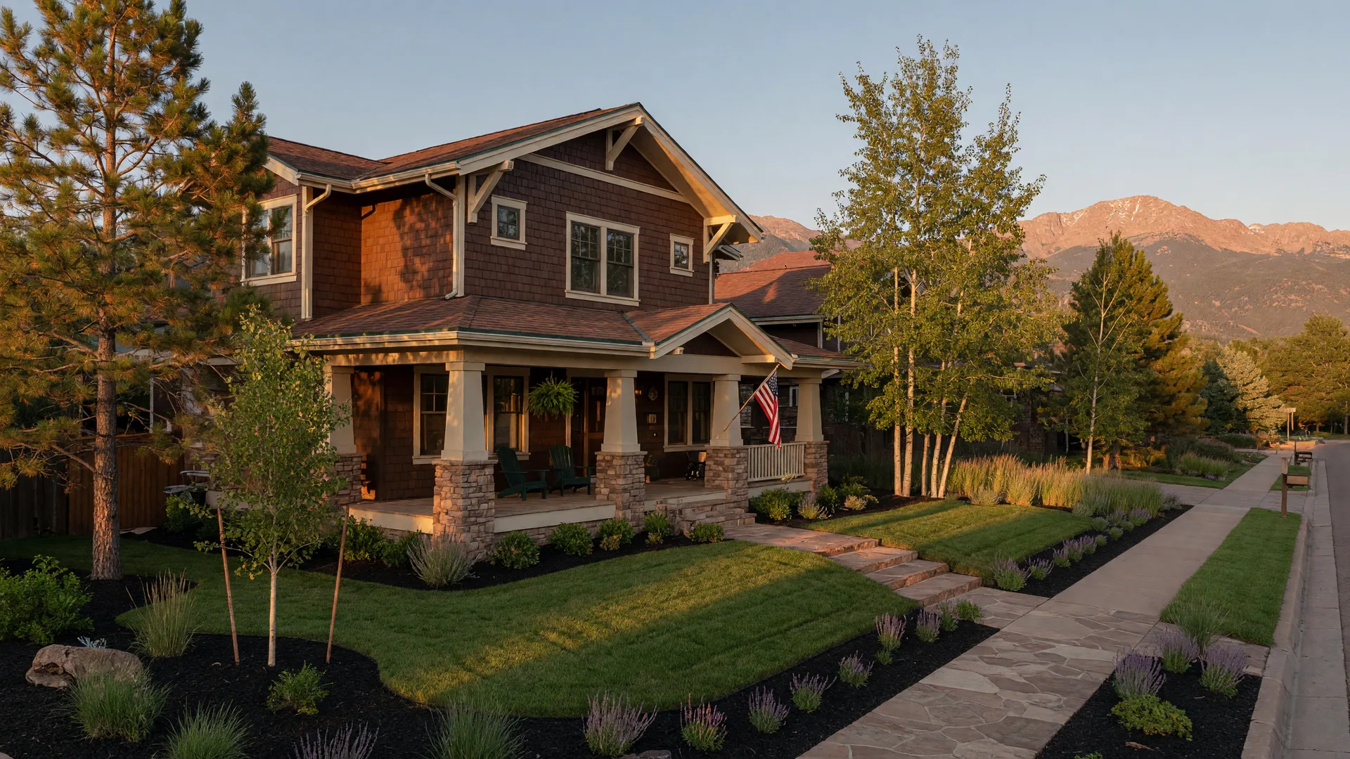 A Colorado Springs home at golden hour, ready to re-enter the market