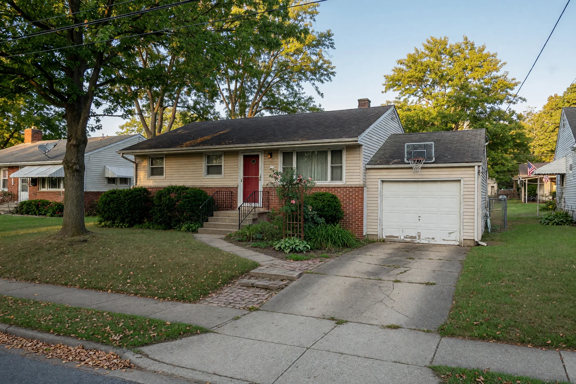 An older home with character and potential in a Northeast Ohio residential neighborhood
