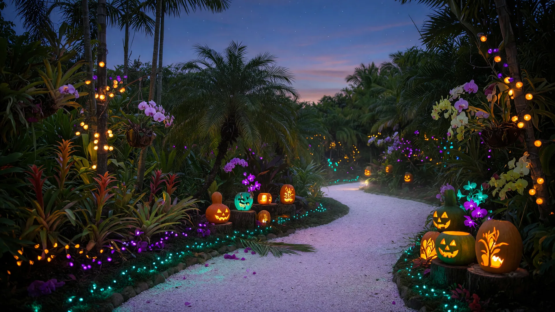 Spooky Season Along the South Corridor: Lights at Spanish Point, a New Orchid Show & My Fall Evening Plan