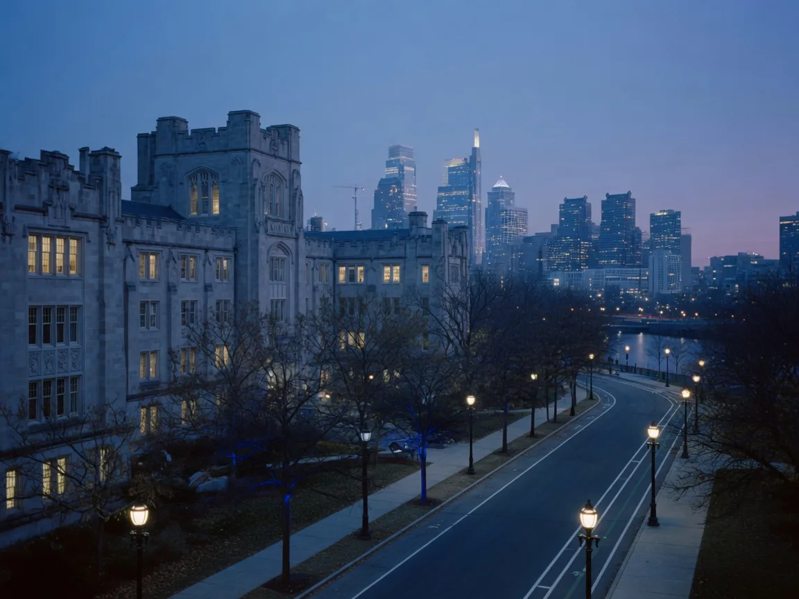 University City at blue hour