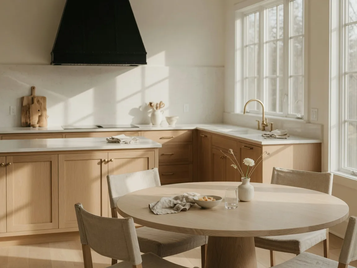 A kitchen prepared for sale with fresh paint and styling