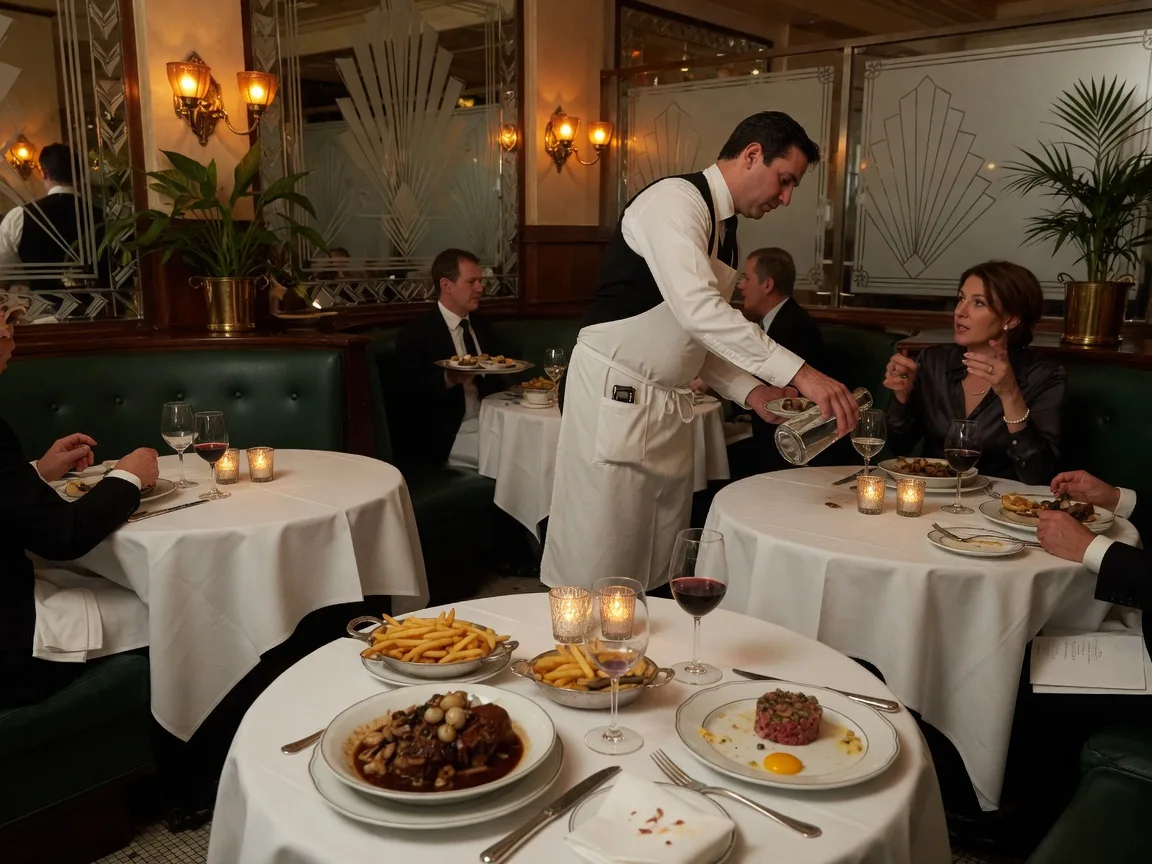 PARC French bistro Art Deco interior in Washington Square West