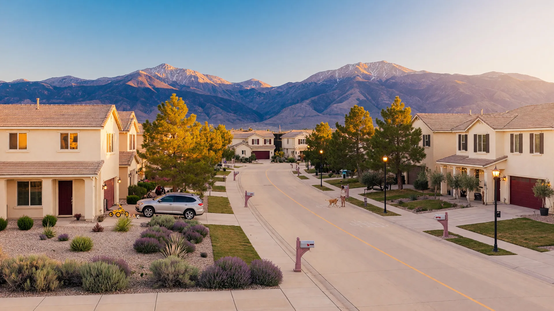 Dayton in Northern Nevada at golden hour