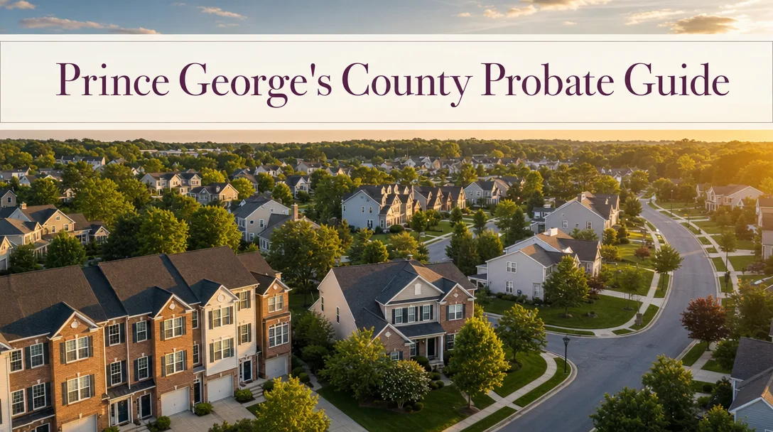 Prince George's County Probate Guide - Maryland probate real estate