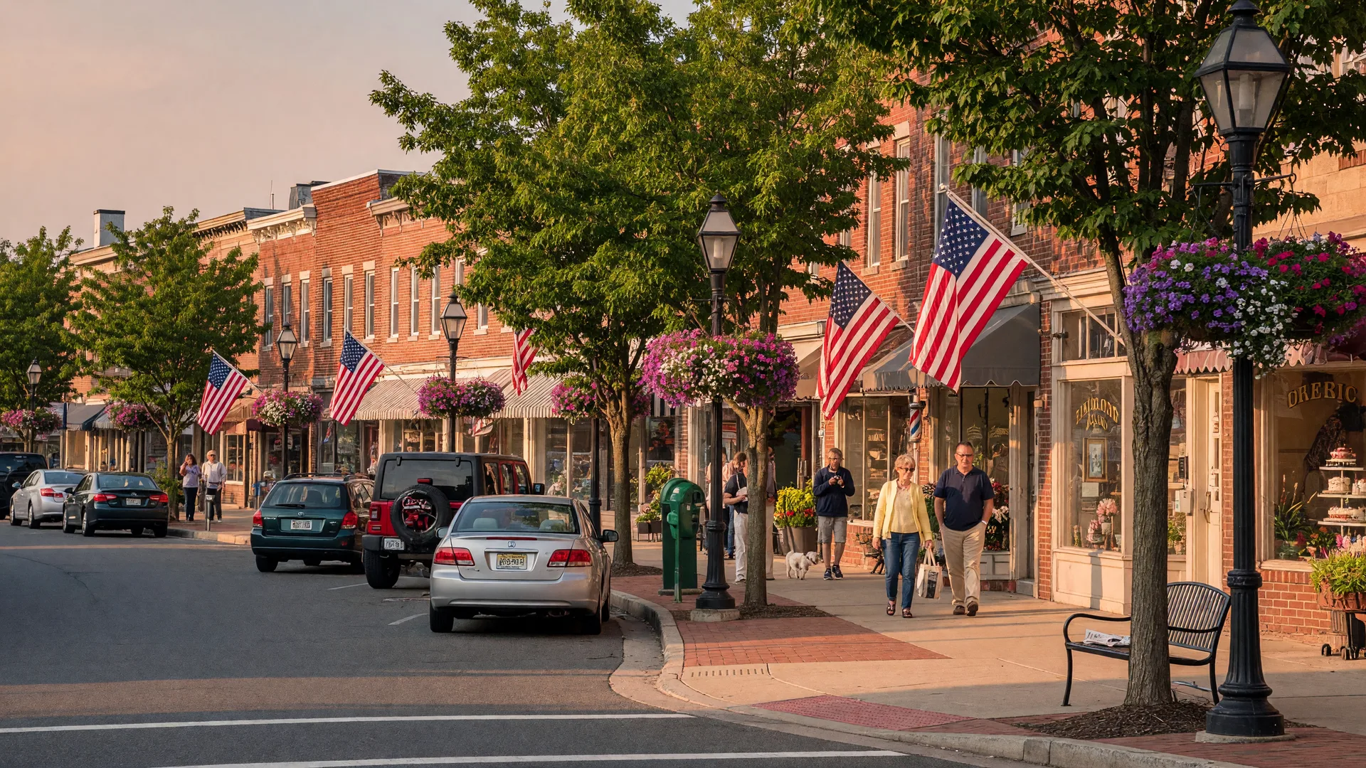 View of Bridgeboro neighborhood in Delran, NJ