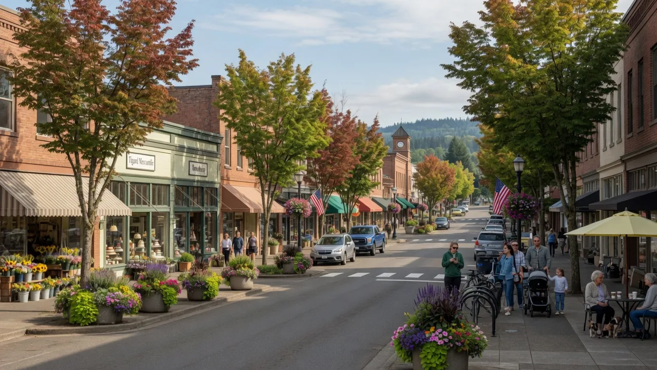 Downtown Tigard streetscape