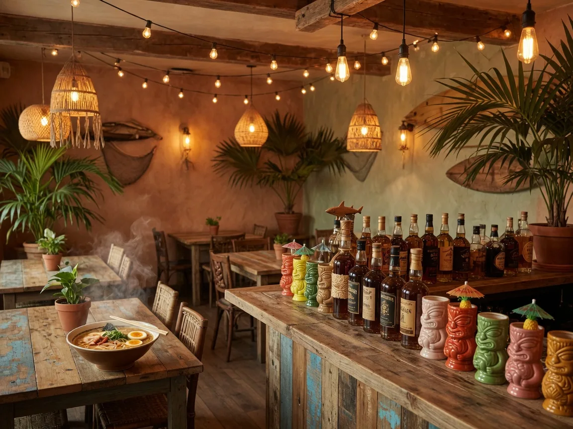 The warm, wood-lined interior at Birdhouse in downtown Erie, Colorado