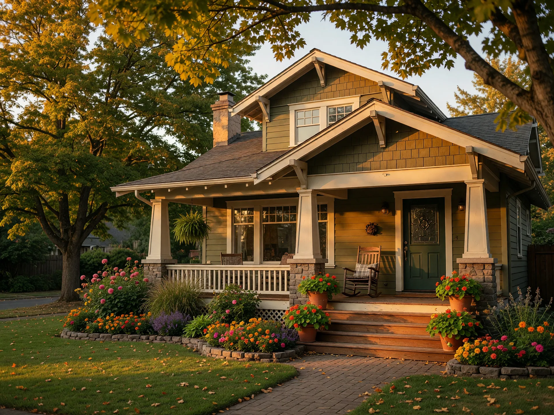 Charming craftsman-style home for sale in Yamhill County Oregon with landscaped front yard and covered porch — real estate in the Willamette Valley