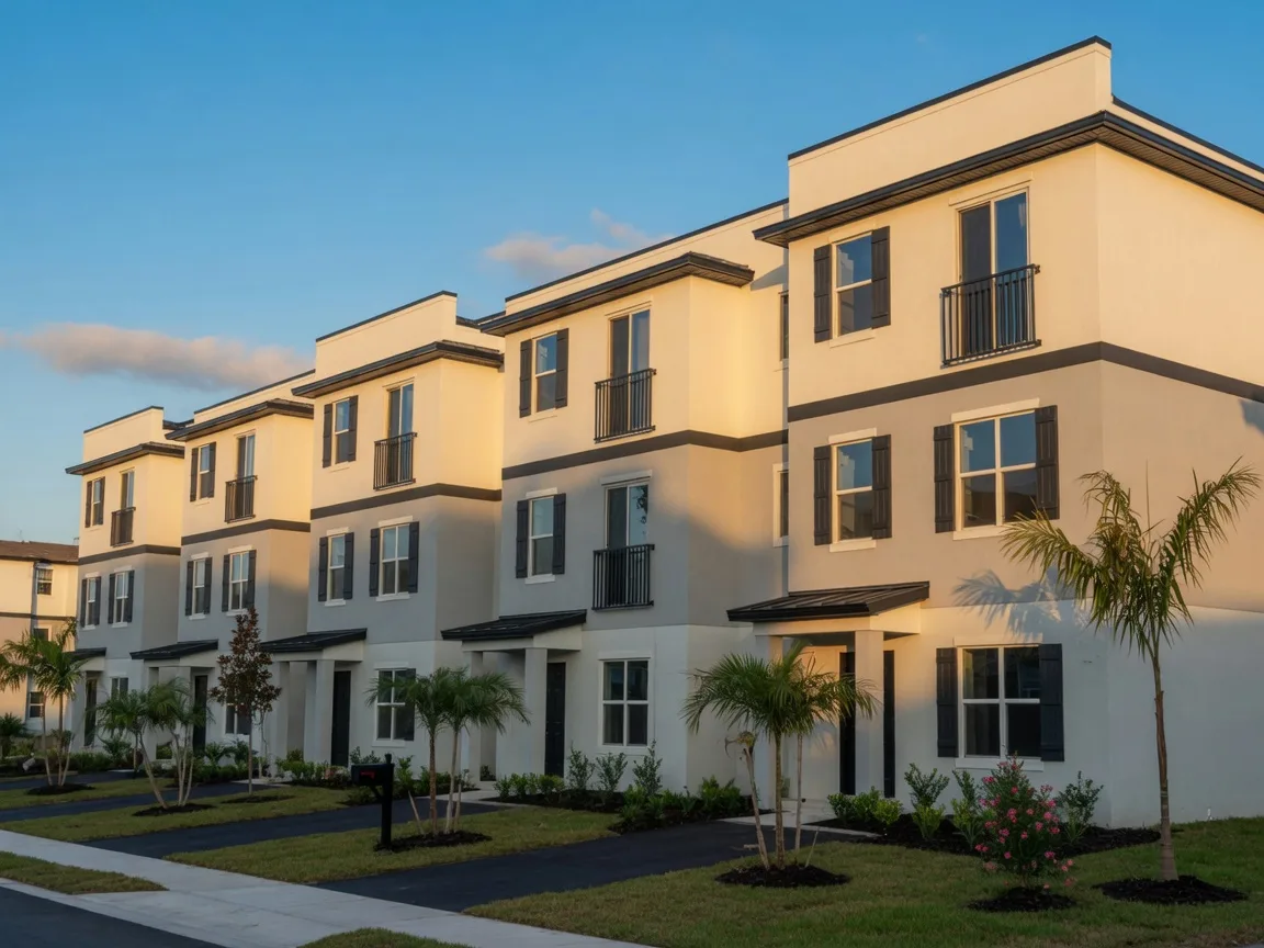 New DR Horton townhomes at Annabelle Estates Townhomes in Lake Wales, FL