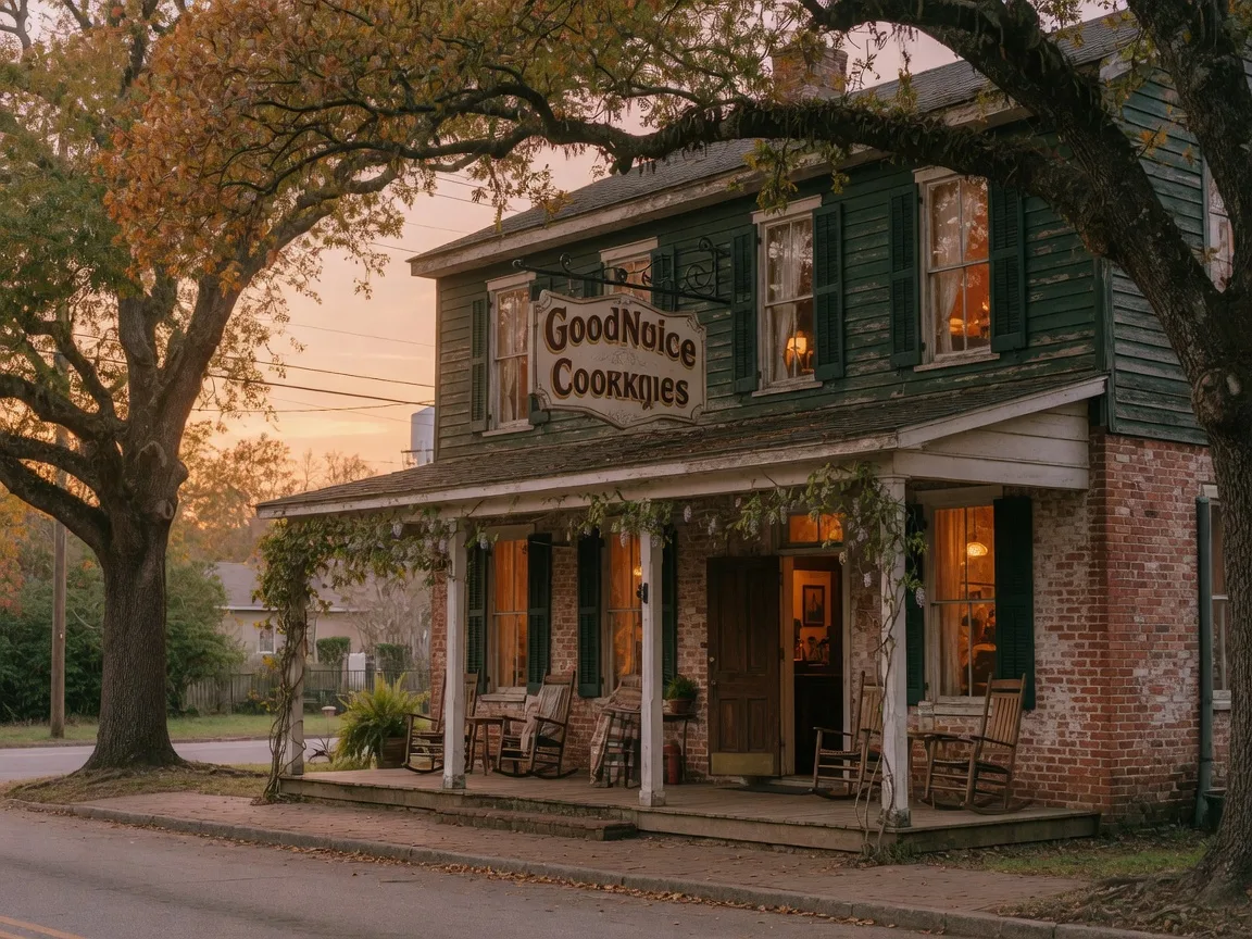 Branch House Tavern exterior in Flowery Branch Georgia, a cozy local tavern near Apalachee Farms serving smoked BBQ and Southern comfort food