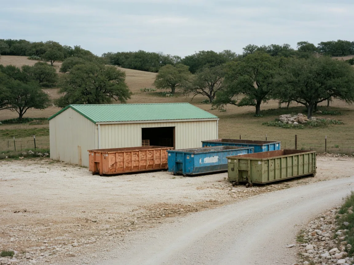 Bandera County collection station where residents can drop off household waste on Wednesdays and Saturdays