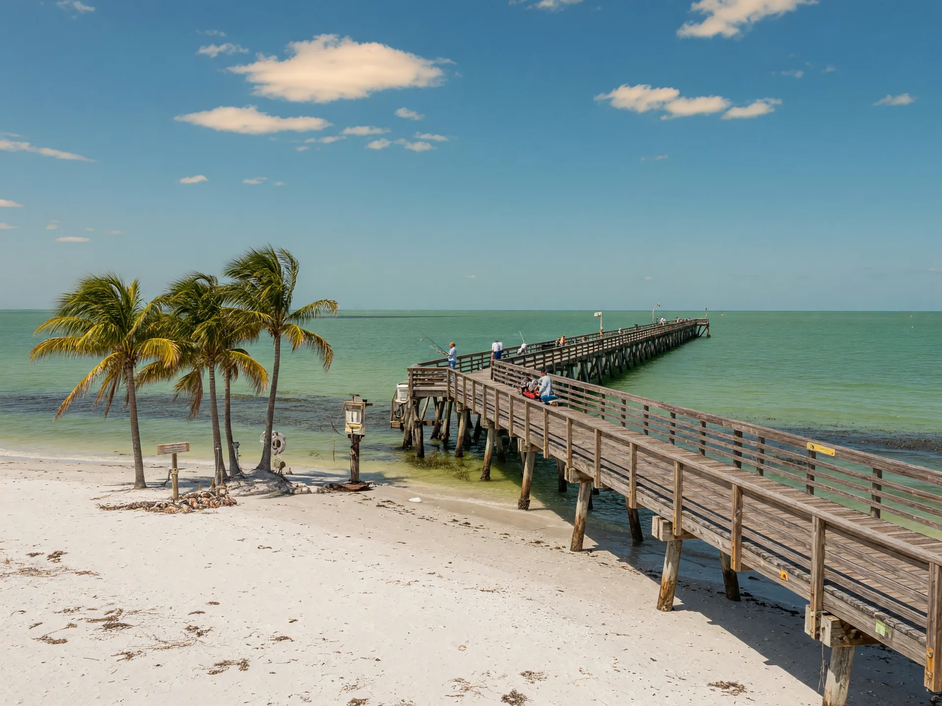 Gulf Coast beach pier on Anna Maria Island