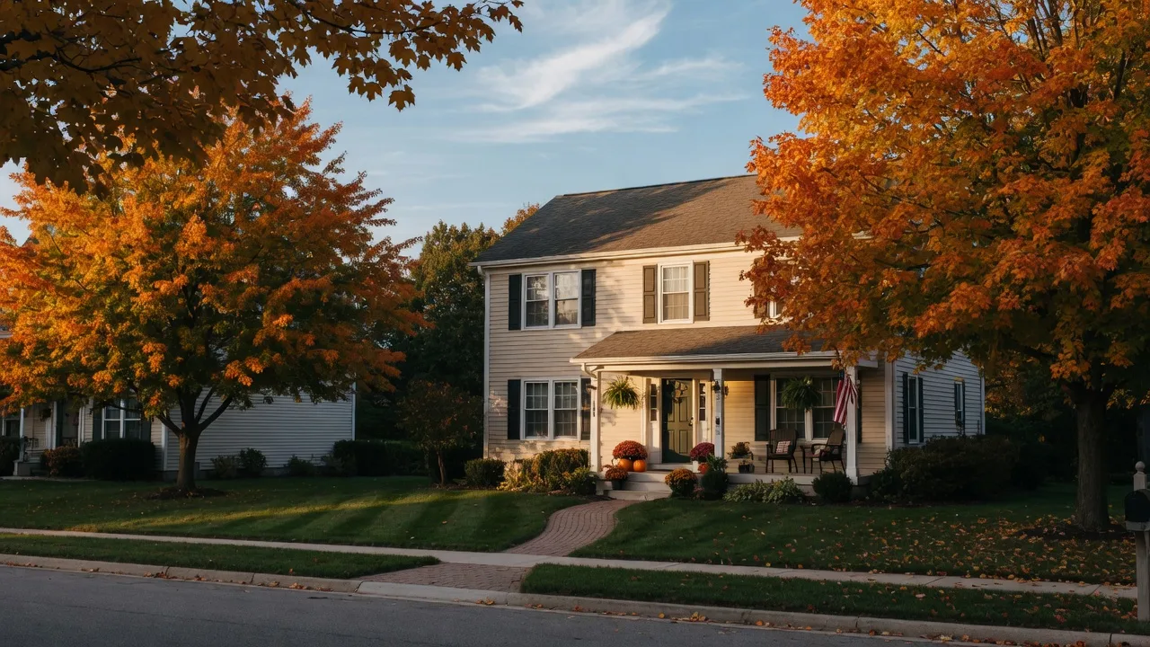 Northwest Indiana home during the fall real estate market