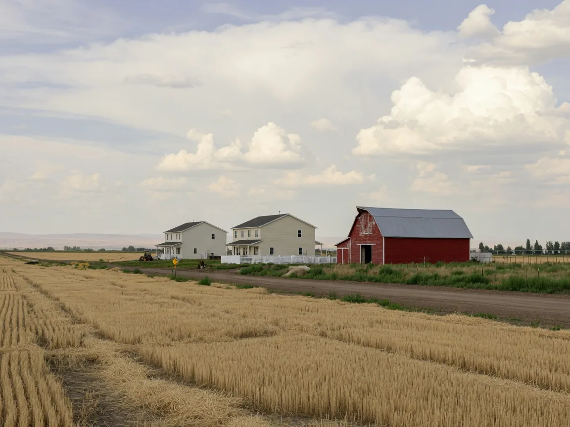 Farmland on the edge of Star, Idaho