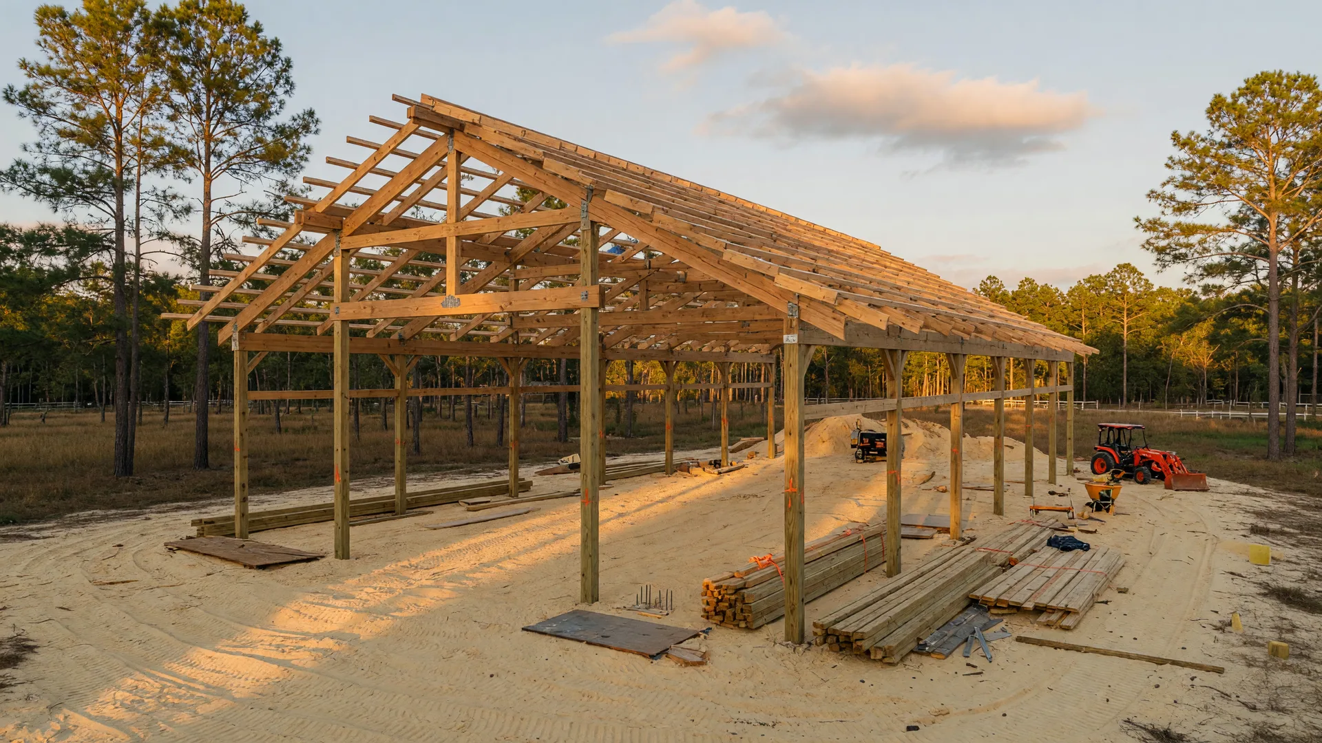 Photo: Building a New Barn on Your Aiken Horse Property: Siting, Design, and the Smart First Steps — Aiken SC horse property