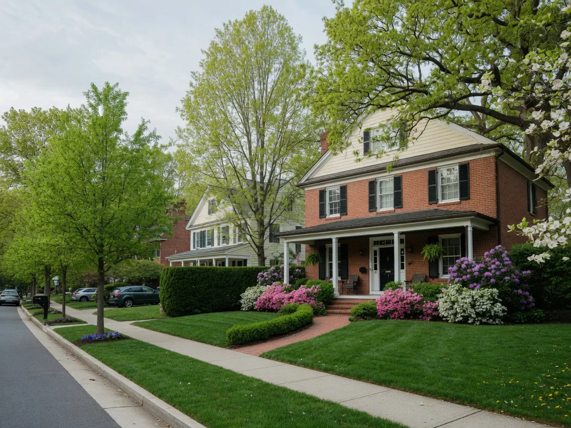 Bethesda colonial home exterior